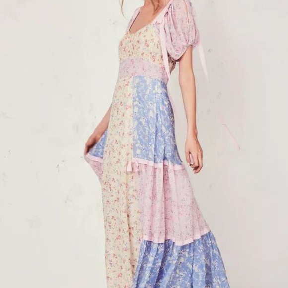 Loveshackfancy Jessie dress multicolor 2 - Picture 3 of 6